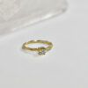 Nico Taeymans verlovings ring met diamant en gevlochten ring