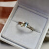 Nico Taeymans wit gouden ring met aquamarijn en diamanten
