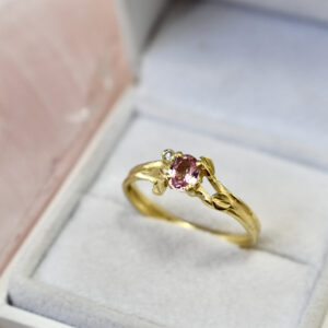 Nico Taeymans Gouden ring met saffier en diamant