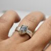 Nico Taeymans crete ring met dendritische opaal, gouden zetting en zilveren core