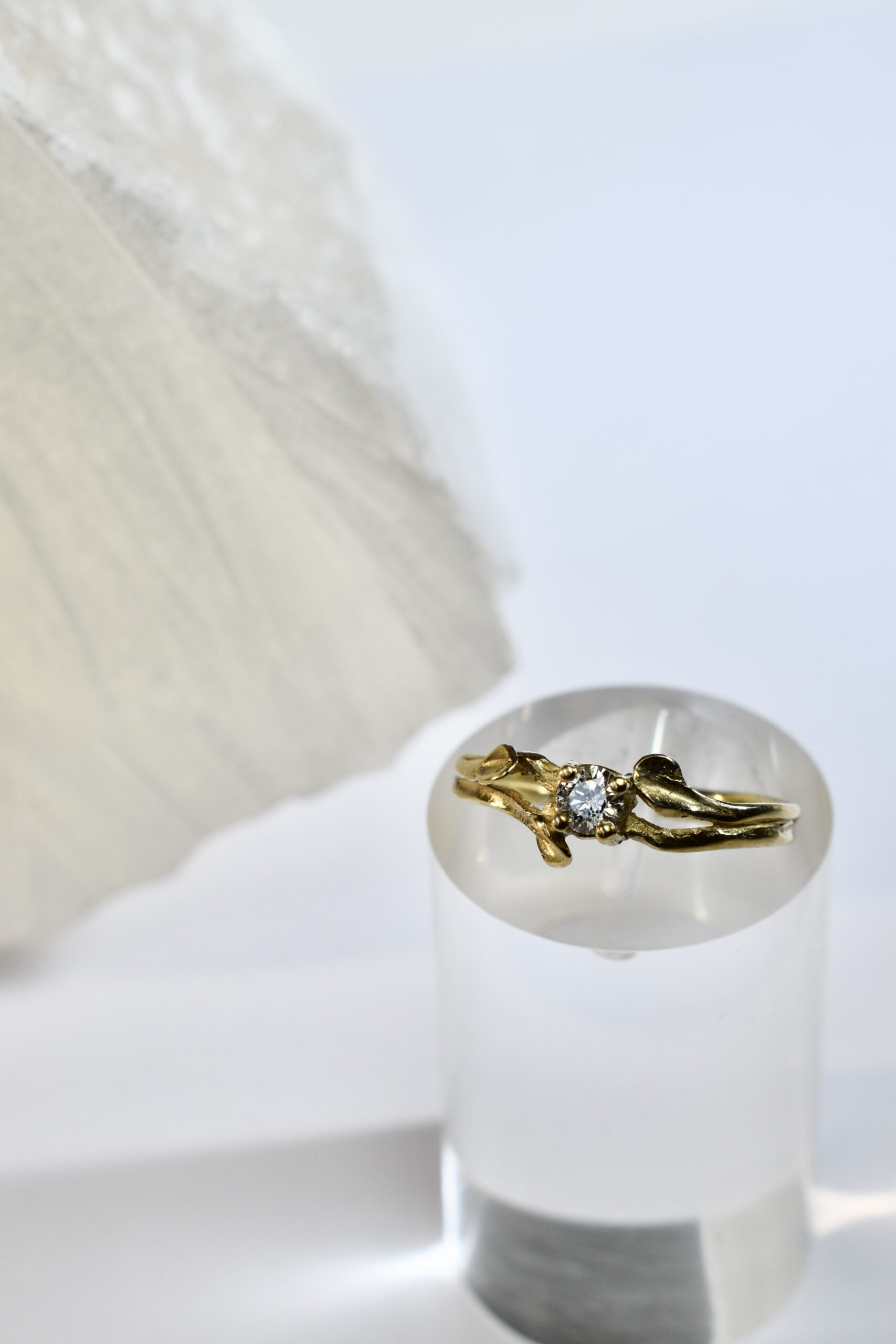 Nico Taeymans AU verlovingsring met witte diamant (1)